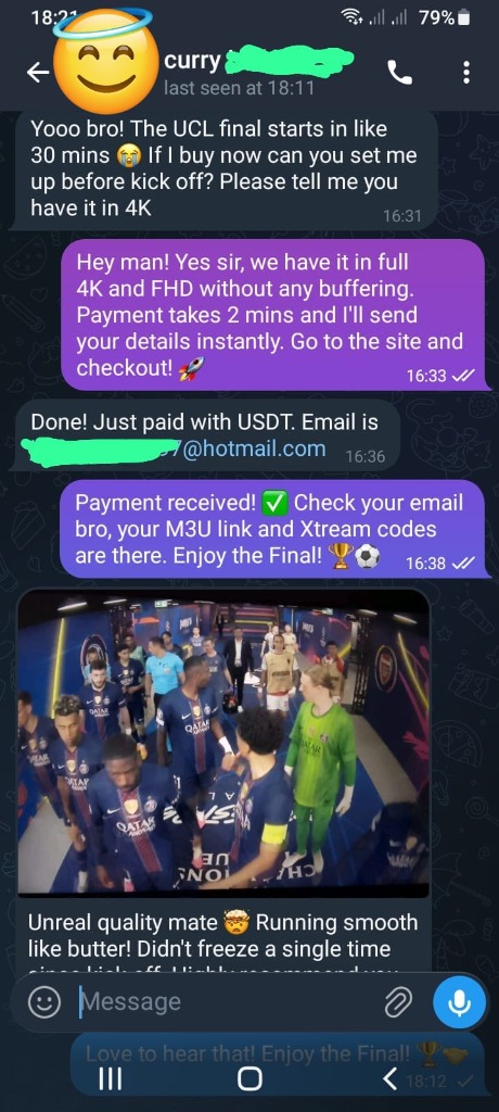 Customer Review - UCL Final